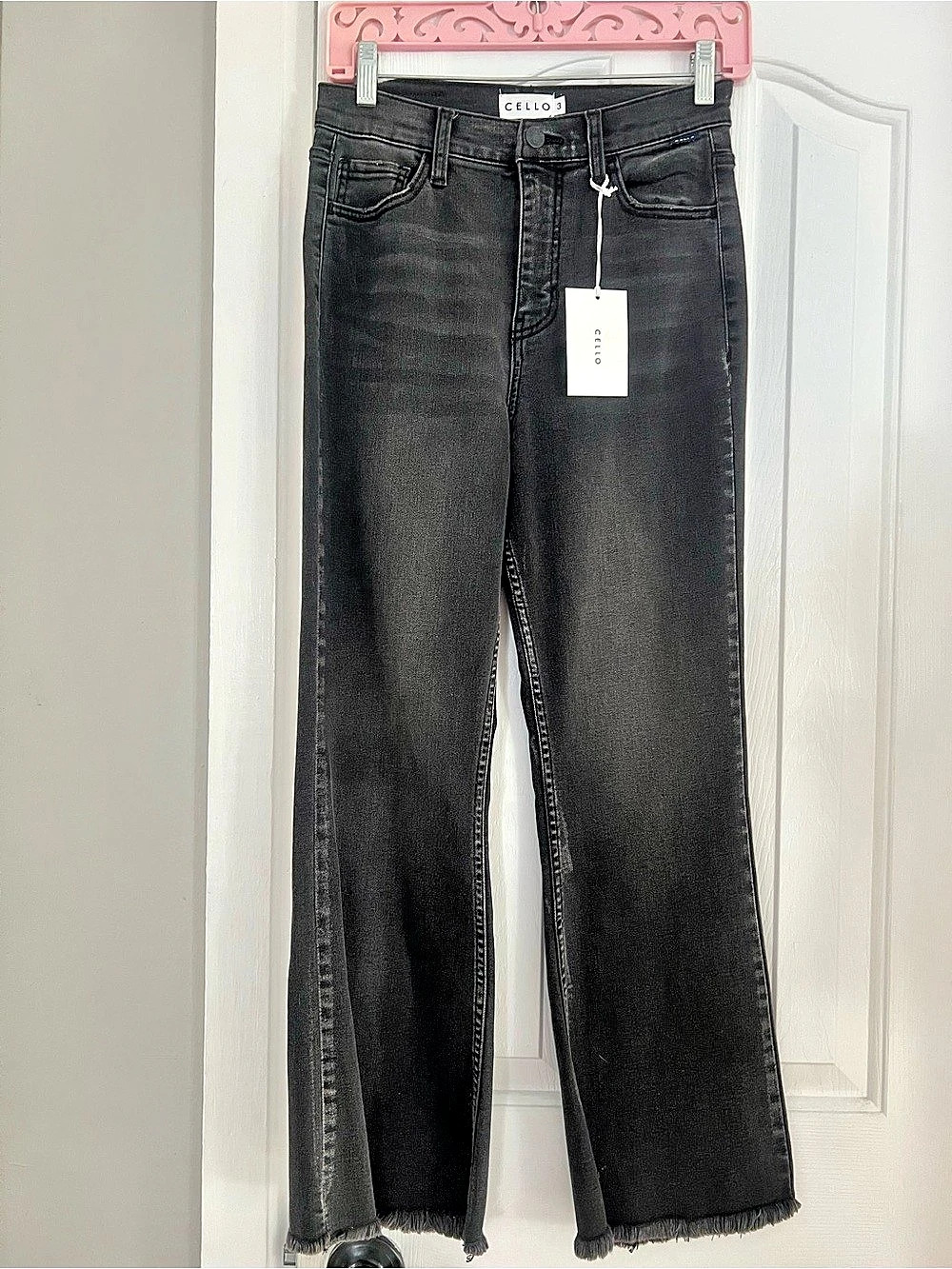 Cello Wide Leg Jeans in Black NWT